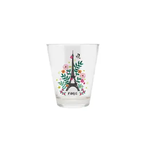 Glas Kiub Paris Je T'adore Fleurs image-0