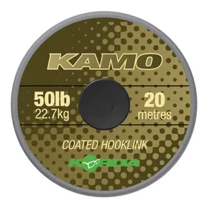 Kamo Korda coated Hooklink 50lb (22.7kg), 20m image-0