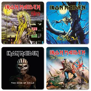 Set aus 4 Untersetzern KKL Iron Maiden image-0