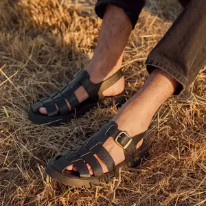 Vegetable Tanned Leather Sandals Kleman Babord GG image-4