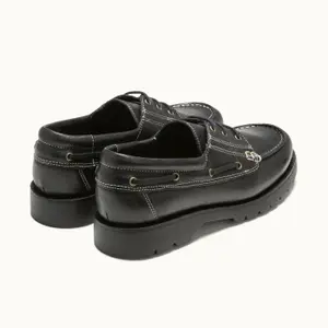 Leather boat shoes Kleman Embruns Oak image-3