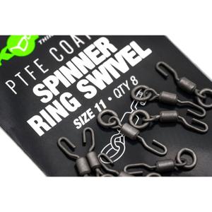 Vridbar Korda PTFE Spinner Ring Swivels T11 (8pcs) (x8) image-0