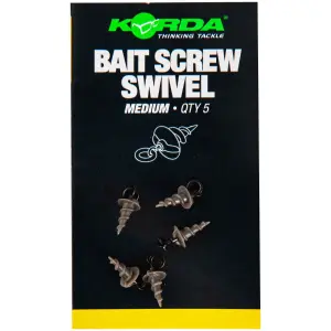 karper wartel Korda Micro Ring Swivel Bait Screw Medium (5pcs) (x5) image-0