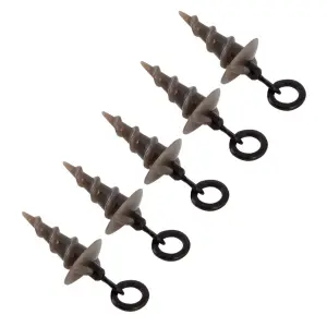 karper wartel Korda Micro Ring Swivel Bait Screw Medium (5pcs) (x5) image-1