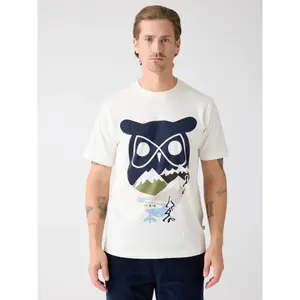 Printed T-shirt on the front KnowledgeCotton Apparel GOTS image-2