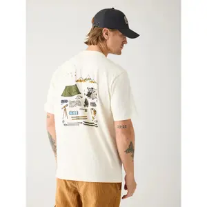 T-Shirt mit Druck auf dem Rücken KnowledgeCotton Apparel GOTS image-3