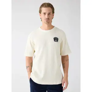 Camiseta con relieve KnowledgeCotton Apparel GOTS image-3