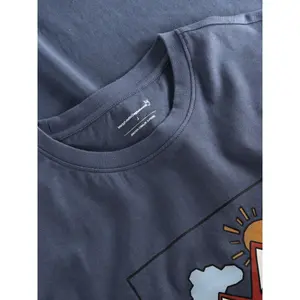 T-shirt med tryk på fronten KnowledgeCotton Apparel image-6