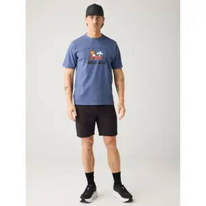 T-shirt med tryk på fronten KnowledgeCotton Apparel image-1