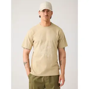 Printed Graphic T-Shirt Front KnowledgeCotton Apparel image-1