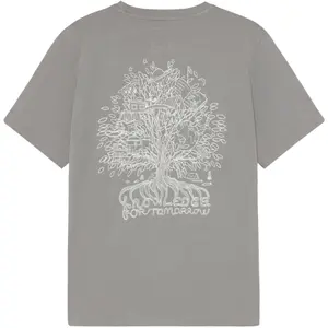 Printed T-shirt with Logo on the Back KnowledgeCotton Apparel image-1