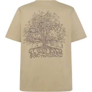 Printed T-shirt with Logo on the Back KnowledgeCotton Apparel image-1