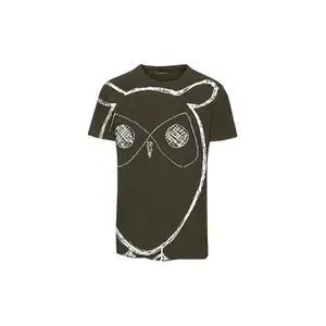 Owl Print T-shirt KnowledgeCotton Apparel image-0
