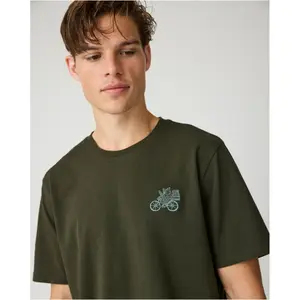 Organic Cotton Embroidered T-Shirt KnowledgeCotton Apparel image-3
