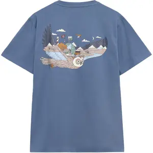 Organic Cotton Printed T-Shirt with Back Design KnowledgeCotton Apparel image-3