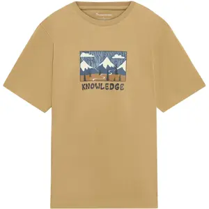Organic Cotton Printed Front T-Shirt KnowledgeCotton Apparel image-0