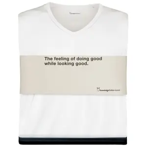 Classic V-Neck T-Shirt KnowledgeCotton Apparel (x3) image-0