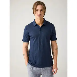 Polo de lino KnowledgeCotton Apparel image-2