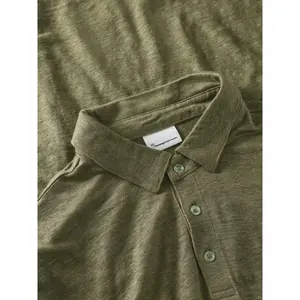Linen polo shirt KnowledgeCotton Apparel image-2