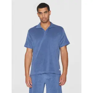 Polo Terry KnowledgeCotton Apparel Loose GOTS/Vegan image-1