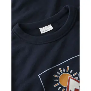 Round Neck Printed Sweatshirt KnowledgeCotton Apparel image-2