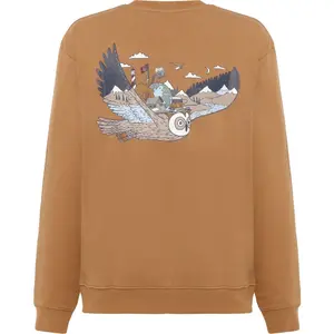 Round Neck Printed Sweatshirt KnowledgeCotton Apparel image-3
