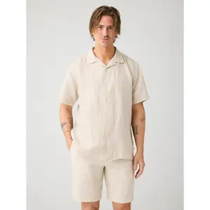 Φαρδιά σορτς από λινό KnowledgeCotton Apparel Fig image-2