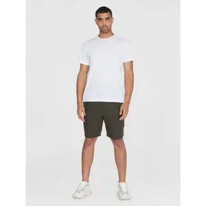 Linen Check Shorts KnowledgeCotton Apparel Fig image-3