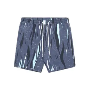 Pantalón corto KnowledgeCotton Apparel Northern Lights aop image-0