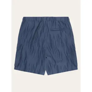 Belted cargo shorts in twill KnowledgeCotton Apparel Flint Ripstop Northern Lights - GOTS/Vegan image-1