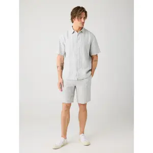 Linen shorts KnowledgeCotton Apparel Fig image-1