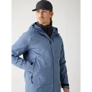 Wasserdichte Jacke mit Kapuze und durchgehendem Reißverschluss KnowledgeCotton Apparel Vent canvas 270 shell image-3