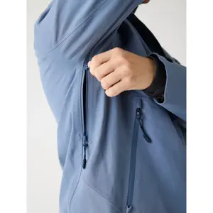 Wasserdichte Jacke mit Kapuze und durchgehendem Reißverschluss KnowledgeCotton Apparel Vent canvas 270 shell image-4