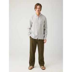 Pantaloni larghi in lino KnowledgeCotton Apparel Fig image-2