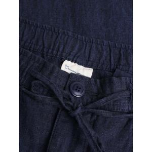 Pantaloni larghi in lino KnowledgeCotton Apparel Fig image-2