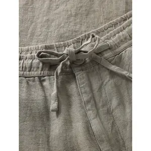 Pantaloni in lino KnowledgeCotton Apparel Fig image-2