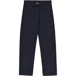 Seersucker Trousers KnowledgeCotton Apparel Fig image-0