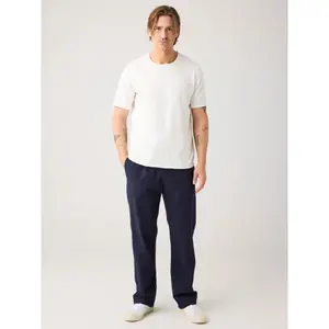 Seersucker Trousers KnowledgeCotton Apparel Fig image-1