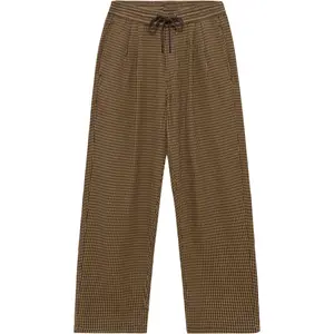 Casual Trousers KnowledgeCotton Apparel Ozone Houndtooth image-0