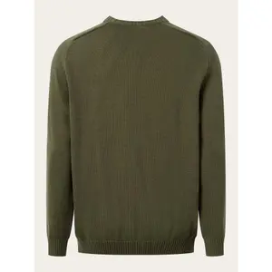 Rundhals-Pullover aus einfarbiger Maschenware KnowledgeCotton Apparel image-1