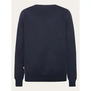 Rundhals-Pullover aus einfarbiger Maschenware KnowledgeCotton Apparel image-1