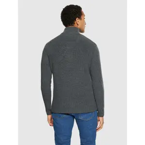 1/2 zip sweater KnowledgeCotton Apparel Merino image-3