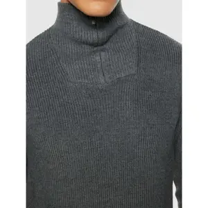 1/2 zip sweater KnowledgeCotton Apparel Merino image-4