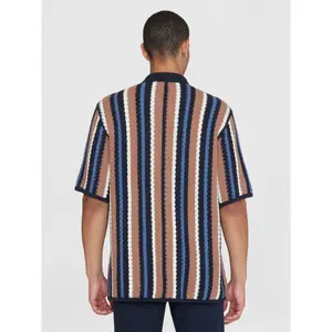 Shirt KnowledgeCotton Apparel Loose Striped Knitted GOTS/Vegan image-2