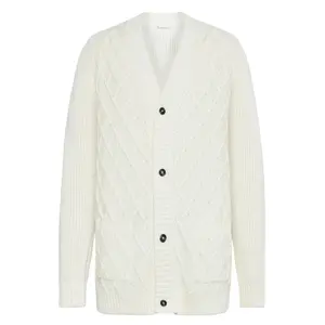 Cardigan en coton KnowledgeCotton Apparel Diamond image-0