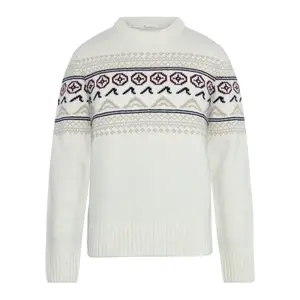 Rundhalsad tröja i ull från lamm KnowledgeCotton Apparel RWS image-0