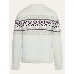 Rundhalsad tröja i ull från lamm KnowledgeCotton Apparel RWS image-1