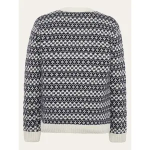 Rundhalsad tröja i ull från lamm KnowledgeCotton Apparel RWS image-1