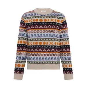 Rundhalsad tröja i ull från lamm KnowledgeCotton Apparel RWS image-0