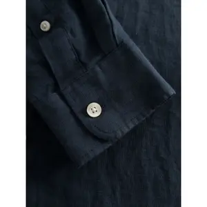 Linen Mock Neck Shirt KnowledgeCotton Apparel Gots Vegan image-6